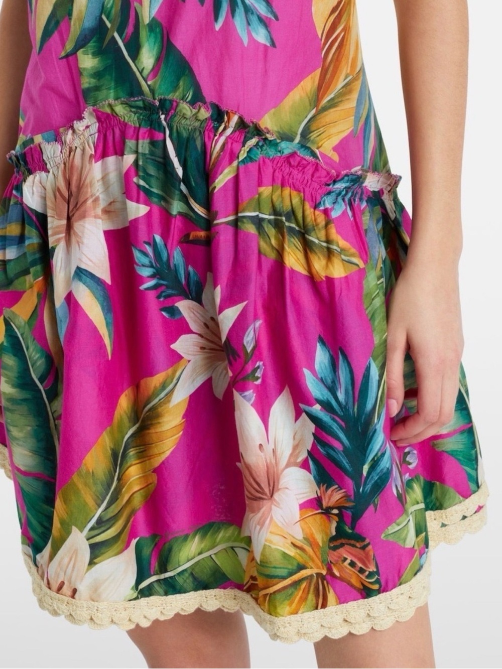 NWT Farm Rio Tropicana Backless Tropical Print Mini Dress - size Medium - $198 - Picture 4 of 7